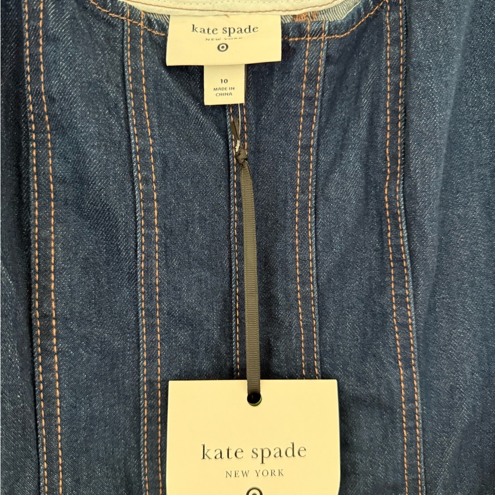 Women's Denim Seamed Mini Dress - kate spade new york x Target Dark Blue - Picture 9 of 9